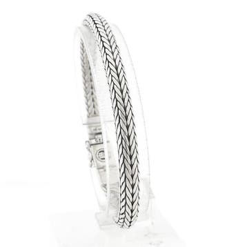 Zilveren Buddha to Buddha armband; Ellen XS (Schakelarmband), Ophalen of Verzenden, Gebruikt, Zilver, Zilver