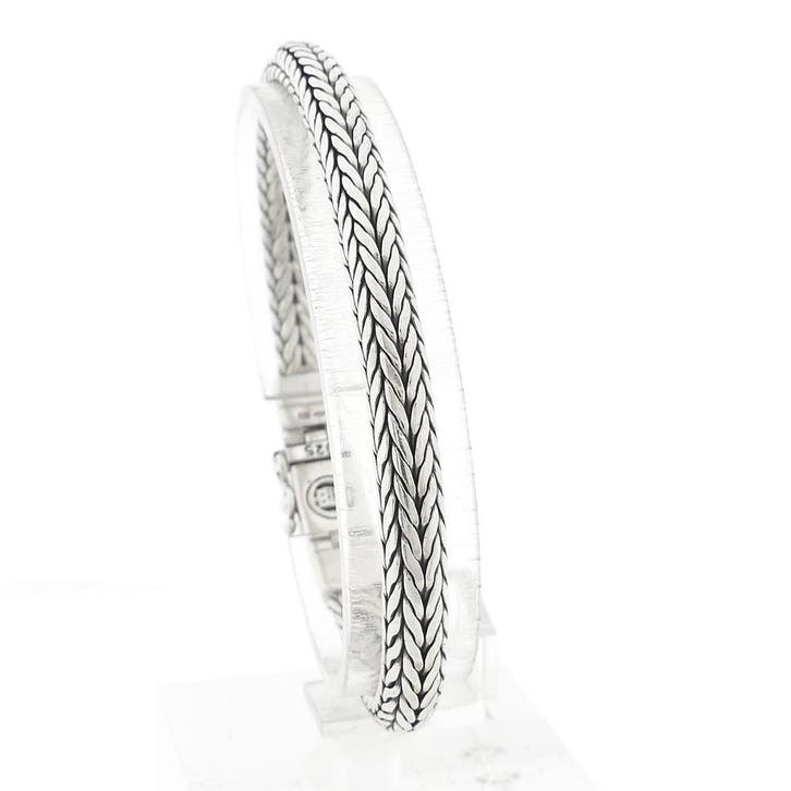Zilveren Buddha to Buddha armband; Ellen XS (Schakelarmband), Handtassen en Accessoires, Armbanden, Overige kleuren, Gebruikt