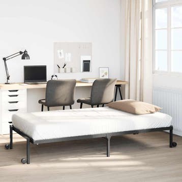 vidaXL Bedframe zonder matras opvouwbaar 80x200 cm staal, Huis en Inrichting, Verzenden, Nieuw