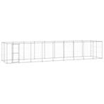 vidaXL Hondenkennel 21,78 m² gegalvaniseerd staal, Verzenden, Nieuw