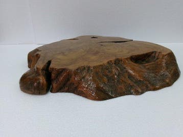Standaard - Massief hout • Bord uit één stuk • Natuurlijk