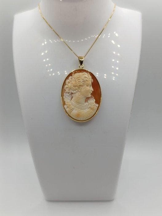 Sans prix de réserve - Collier avec pendentif Argent, camée, Bijoux, Sacs & Beauté, Bijoux anciens