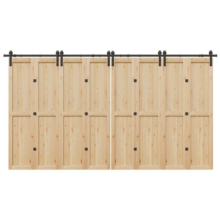 vidaXL Doos met onderdelen voor schuifdeur 400 cm staal, Doe-het-zelf en Bouw, Hang- en Sluitwerk, Nieuw, Verzenden