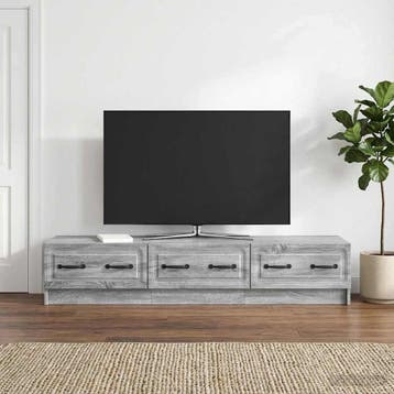 vidaXL TV Kast 147 x 34,5 x 27 cm Grijs sonoma Bewerkt hout, Verzenden