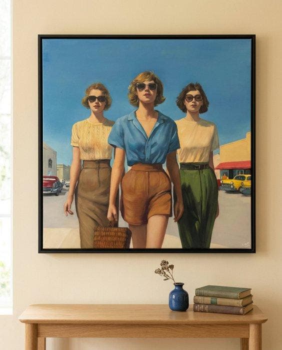 Le Yack - The Walk - Handmade! - unique work, Antiek en Kunst, Kunst | Schilderijen | Modern