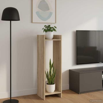 vidaXL Plantenstand Sonoma Eiken 30 x 30 x 100 cm Bewerkt, Verzenden