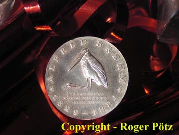 Ddr 10 Mark 1984 Alfred Brehm zilver, Verzenden, België