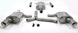 Simons uitlaatsyteem Duplex vanaf downpipe: RVS | Audi A4/A5, Auto-onderdelen, Verzenden, Nieuw