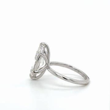 Bague de fiançailles - 14 carats Or blanc - 3.02ct. tw.