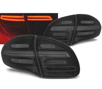 Feux Arrière Pour Porsche Cayenne 10-15 Full Led Bar Noir, Verzenden