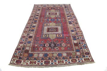 Kazak-antieke Shirvan-tapijten - Vloerkleed - 275 cm - 150