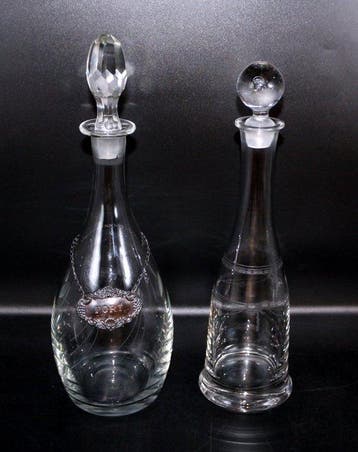 Karaf (2) - Kristal, Zilver