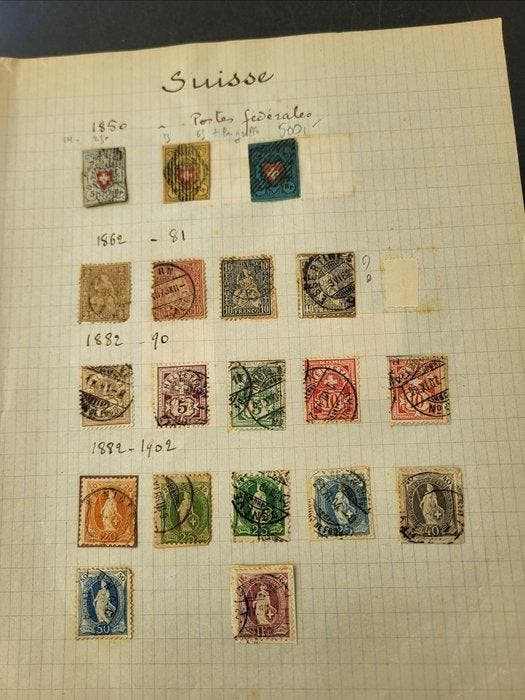 Zwitserland 1850/1980 - partij in doos ook iets Europa, Postzegels en Munten, Postzegels | Europa | België