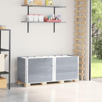 vidaXL Palletopzetranden 3 st 150x50 cm massief grenenhout, Verzenden