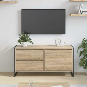 vidaXL TV Kast 100 x 36 x 49,5 cm Sonoma Bewerkt hout, Verzenden, Nieuw