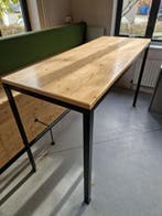 Hoge tafel 80x200 cm houten blad metaal onderstel, Ophalen of Verzenden, Nieuw in verpakking
