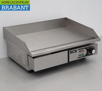 HCB RVS Grillplaat Bakplaat Gladde plaat 55 cm 230V Horeca, Zakelijke goederen, Ophalen of Verzenden, Nieuw in verpakking