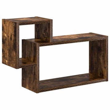 vidaXL Wandplank Muurmontage Gerookt eiken 55 x 15 x 35 cm, Verzenden, Nieuw