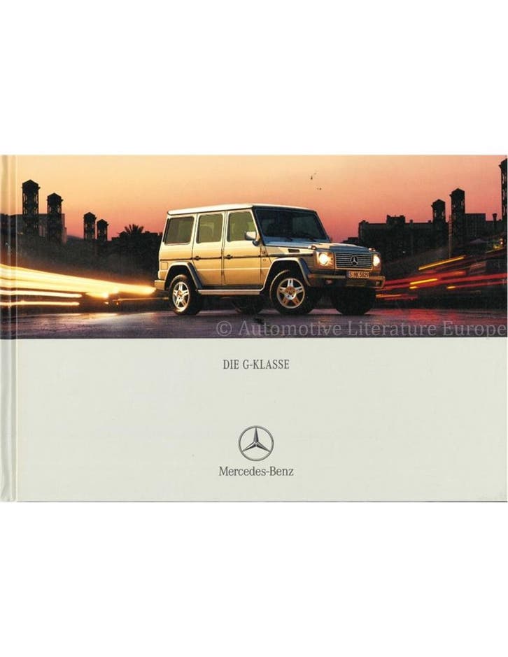 2000 MERCEDES BENZ G KLASSE HARDCOVER BROCHURE DUITS, Boeken, Auto's | Folders en Tijdschriften