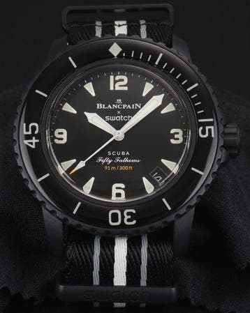 Blancpain x Swatch - Scuba Fifty Fathoms Ocean of Storms -, Bijoux, Sacs & Beauté