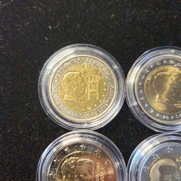 Luxemburg, Griekenland. 2 Euro 2004/2017 (15 coins) (Zonder