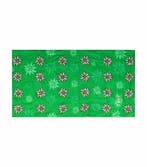 Haarband Multifunctioneel 45x25cm - Bloemen Patroon - Groen, Nieuw