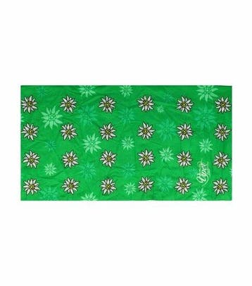 Haarband Multifunctioneel 45x25cm - Bloemen Patroon - Groen