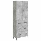 vidaXL Kast Set 2 pcs Betongrijs 66 x 34,5 x 90 cm Bewerkt, Huis en Inrichting, Kasten | Overige, Verzenden, Nieuw