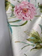 Tissu pour tapisserie et rideaux, satin coton luxueux, motif