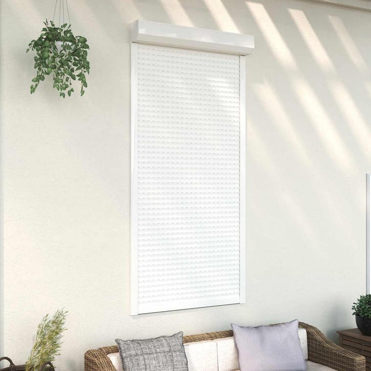 vidaXL Rolluik Wit 100 x 210 cm Aluminium en polyurethaan, Doe-het-zelf en Bouw, Raamkozijnen en Schuifdeuren, Nieuw, Verzenden