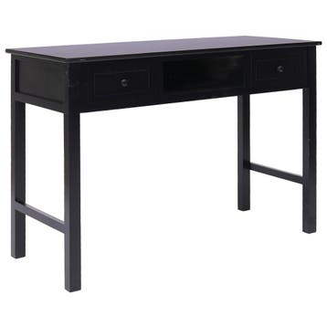 Schrijftafel 110x45x76 cm zwart - Vintage charme voor je..., Verzenden, Zo goed als nieuw