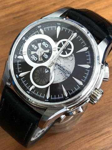 Hamilton - Jazzmaster Auto Chrono - Open Secret H327560 -, Nieuw