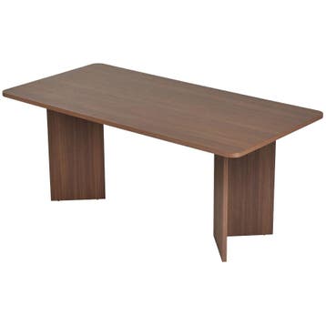 Evila Eettafel - Houtkleurig - Nieuw/Ongebruikt - Melamine -, Verzenden, Nieuw, 150 tot 200 cm, Scandinavisch