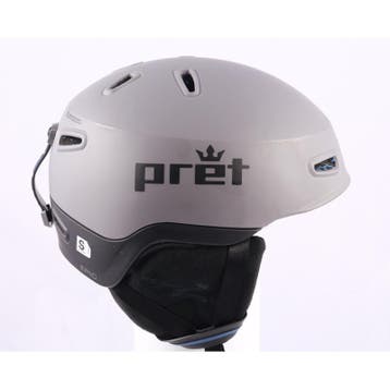 51 52 53 54 55 skihelm/snowboardhelm PRET EPIC, blue/grey, v, Verzenden, Gebruikt