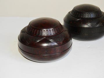 Iso-Press Berlin - Pot à tabac - Bakélite - 2 pots avec