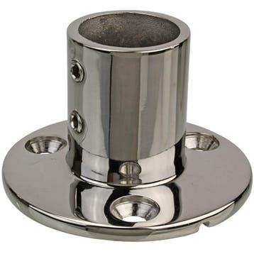 Railingsteun 25mm 90 graden met Ronde Voet Rvs, Ophalen of Verzenden