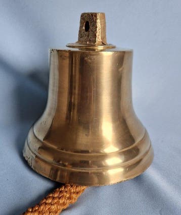 Scheepsbel - Brons - Met allemansend, Antiek en Kunst