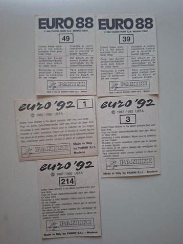 Panini Euro 88, Euro 92 Original edition - 14 Sticker - Near, Collections