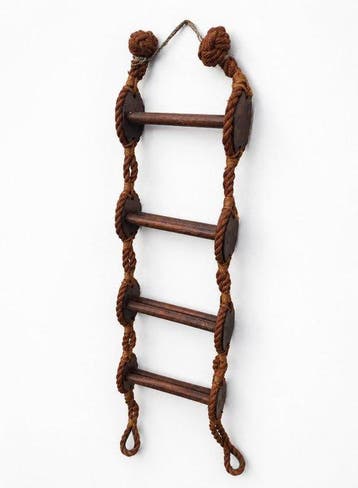 Roeispanen en peddels - Hout - hout scheepsladder 160 cm