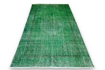 Groene vintage - Vloerkleed - 205 cm - 115 cm - met