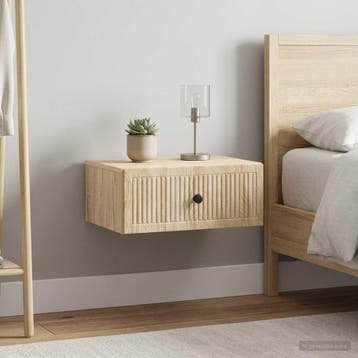 vidaXL Nachtkastje 2 st Sonoma Eiken 49 x 34,5 x 20 cm, Huis en Inrichting, Verzenden, Nieuw