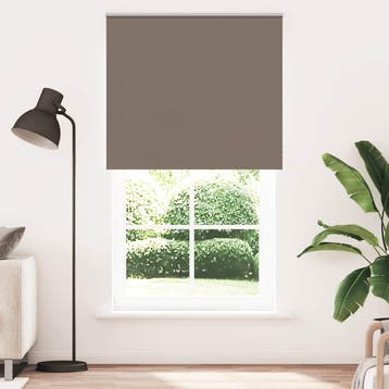 vidaXL Rolgordijn verduisterend koffie 125x210 cm, Verzenden