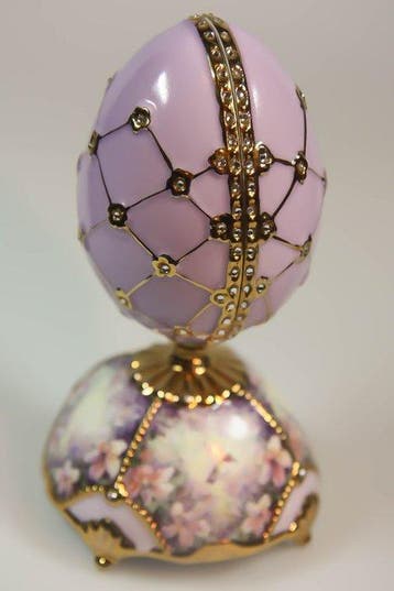 Ardleigh Elliot Fabergé slijl ei muziekdoos speeldoos