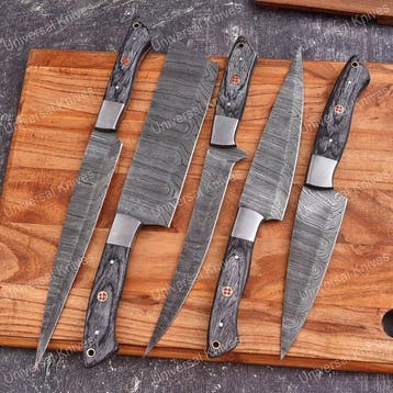 Keukenmes - Chefs knife - Pakka wood en handgemaakt