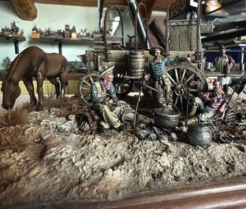 Attica - Diorama Chuck Wagon 1880 - 1850-1900 - Spanje, Antiek en Kunst