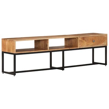 vidaXL Tv-meubel 160x30x45 cm massief acaciahout, Huis en Inrichting, Verzenden, Nieuw
