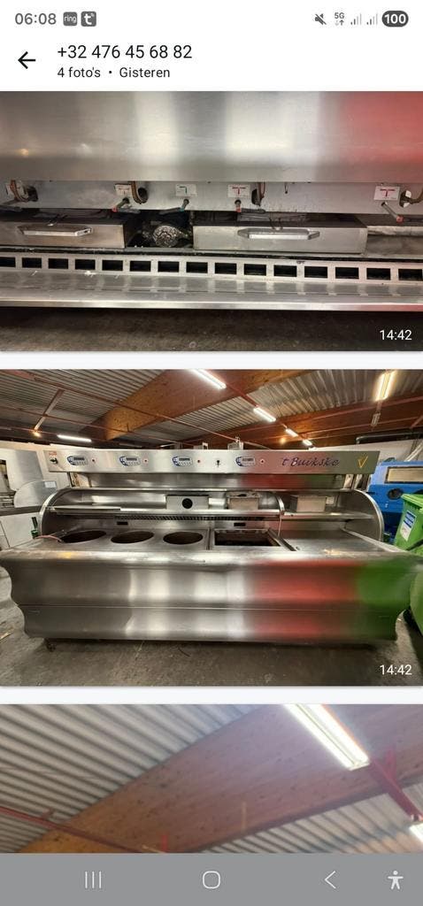 Nog niet gereviseerd - Perfecta bakwand friteuse bakplaat ho, Articles professionnels, Horeca | Équipement de cuisine, Enlèvement ou Envoi