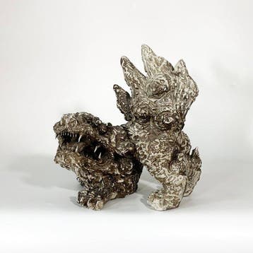 Komainu () Ceramic Ornament - Hoshiai Shinrei (,