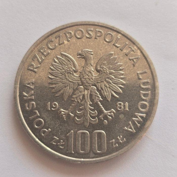 Polen. 100 Zlotych 1981 / General Wladyslaw Sikorski; Trial, Timbres & Monnaies, Monnaies | Europe | Monnaies non-euro