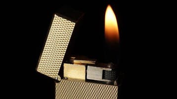 Dunill - Barley Pattern Rollagas Lighter - Zonder